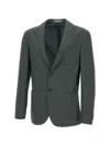 Corneliani Single-breasted Blazer In Green