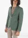 Corneliani Single-breasted Blazer In Green
