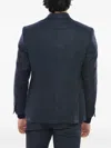 Corneliani Single-breasted Blazer Jacket In Blue