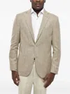 Corneliani Single-breasted Patch-pocket Blazer In Transparent