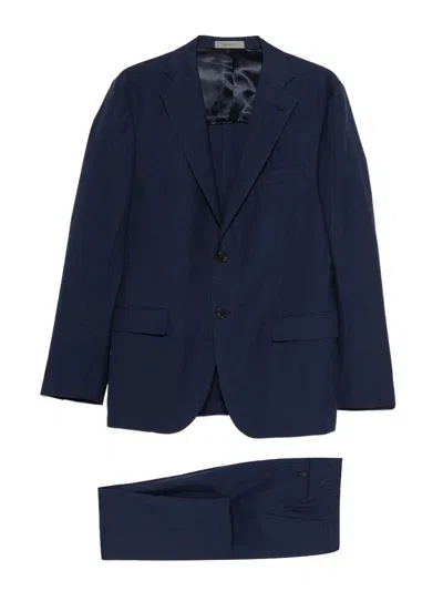 Corneliani Single-breasted Blue Suit