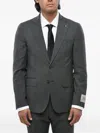 Corneliani Single-breasted Checked Suit In Gray