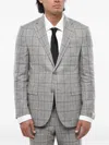Corneliani Single-breasted Checked Suit In Gray