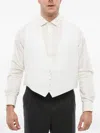 Corneliani Single-breasted Embroidered Waistcoat In White