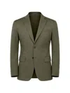 Corneliani Single-breasted Flap-pocket Blazer In Green