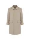 Corneliani Single-breasted Flap-pocket Coat In Metallic