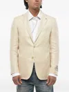 Corneliani Single-breasted Jacket In Neutral
