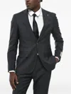 Corneliani Single-breasted Mohair-blend Suit In Black