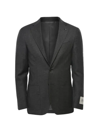 Corneliani Single-breasted Notched-lapel Blazer In Black