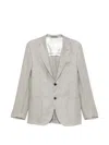 Corneliani Single-breasted Notched-lapels Blazer In White