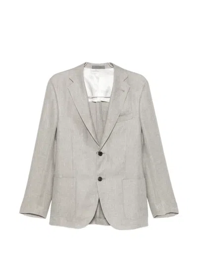 Corneliani Single-breasted Notched-lapels Blazer In White