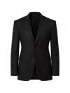 Corneliani Single-breasted Notch-lapel Blazer In Black
