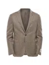 Corneliani Single-breasted Notch-lapel Blazer In Gray
