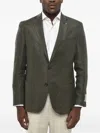 Corneliani Single-breasted Patch-pocket Blazer In Black