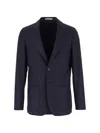 Corneliani Single-breasted Patch-pocket Jacket In Brown