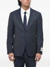 Corneliani Single-breasted Patch-pocket Suit In Blue
