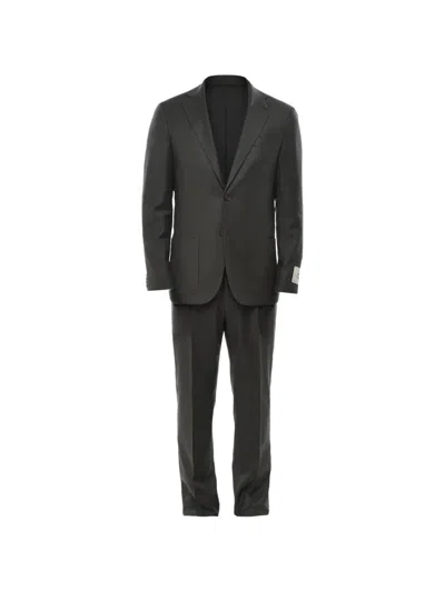 Corneliani Single-breasted Patch-pocket Suit In Gray