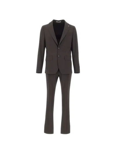 Corneliani Single-breasted Peak-lapel Suit In Black