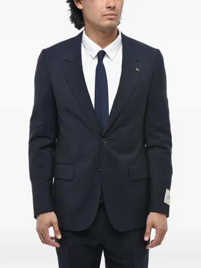 Corneliani Single-breasted Peak-lapel Suit (set Of Two) In Blue