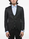 Corneliani Single-breasted Suit In Black