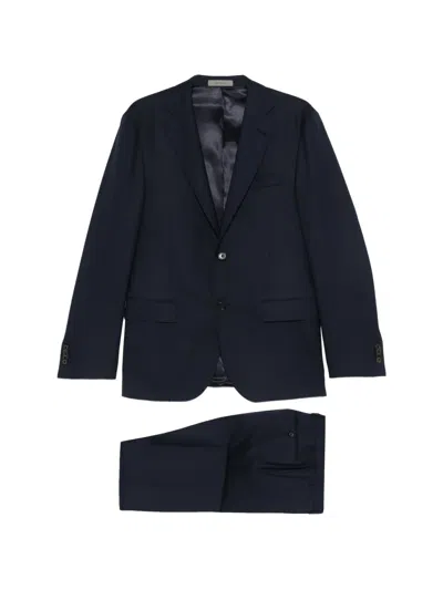 Corneliani Single-breasted Suit In Blue