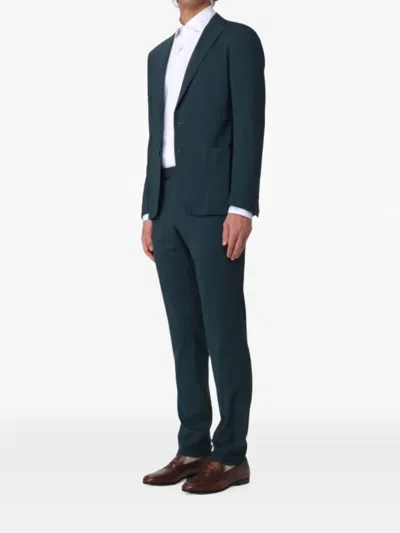 Corneliani Single-breasted Suit In Blue