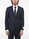 Corneliani Single-breasted Suit In Blue