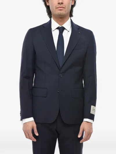 Corneliani Single-breasted Suit In Blue