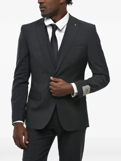 Corneliani Single-breasted Suit In Gray
