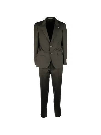 Corneliani Single-breasted Suit In Green