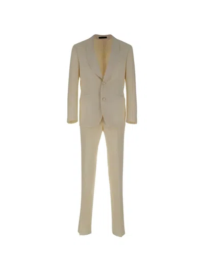 Corneliani Single-breasted Suit In Neutral
