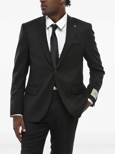 Corneliani Single-breasted Suit In Black