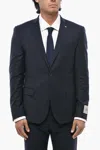 Corneliani Single-breasted Virgin Wool Suit In Blue