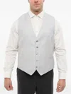 Corneliani Single-breasted Waistcoat In Grey