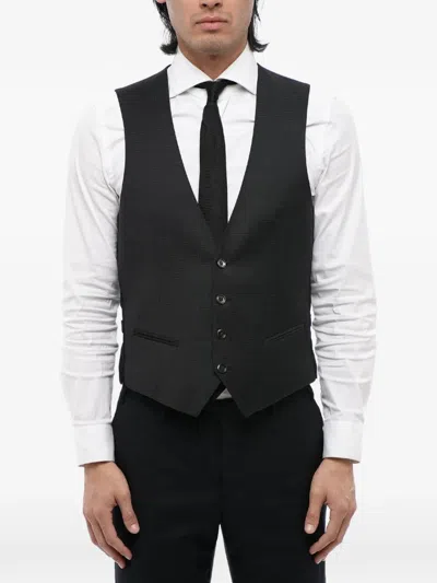 Corneliani Single-breasted Waistcoat In Grey
