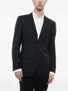 Corneliani Single-breasted Wool Blazer In Blue