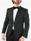 Corneliani Single-breasted Wool Blazer In Blue