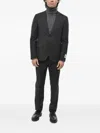 Corneliani Single-breasted Wool Suit In Black