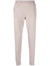 Corneliani Skinny Knitted Track Pants In Neutrals