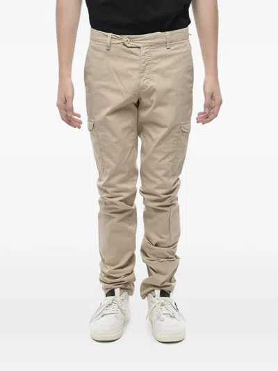 Corneliani Slim-fit Cotton Cargo Trousers In Neutral