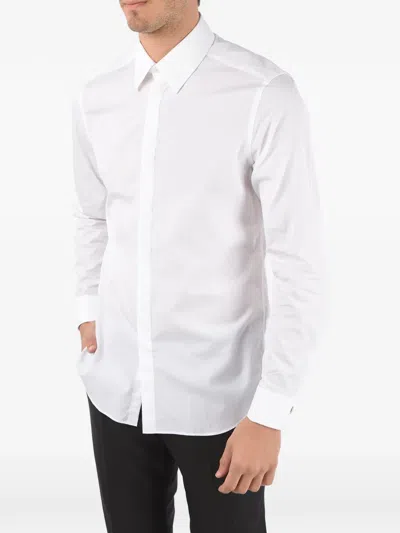 Corneliani Slim-fit Cotton Shirt In White