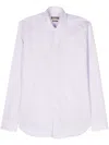 Corneliani Slub-texture Shirt In Pink