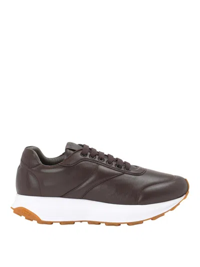 Corneliani Sneakers In Brown