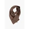 Corneliani Solid Color Cashmere Scarf In Brown