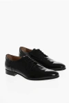 Corneliani Solid Color Patent Leather Derby Shoes