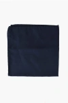 Corneliani Solid Color Pure Silk Pocket Square In Blue