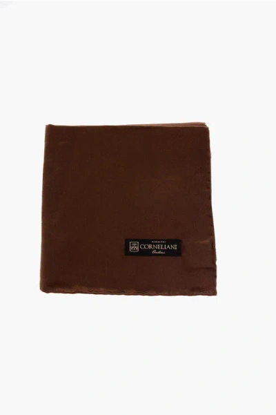 Corneliani Solid Color Silk Pocket Square