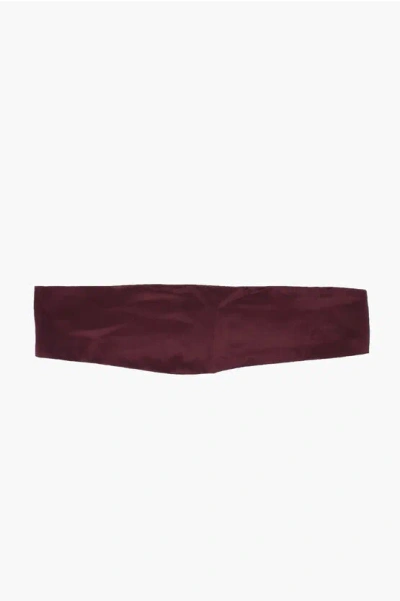 Corneliani Solid Color Silk Sash Belt