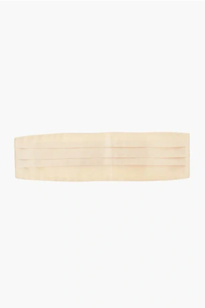 Corneliani Solid Color Silk Sash Belt