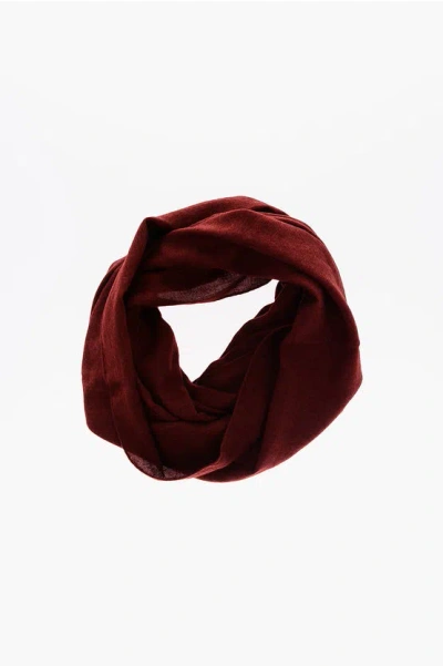 Corneliani Solid Color Virgin Wool And Silk Scarf